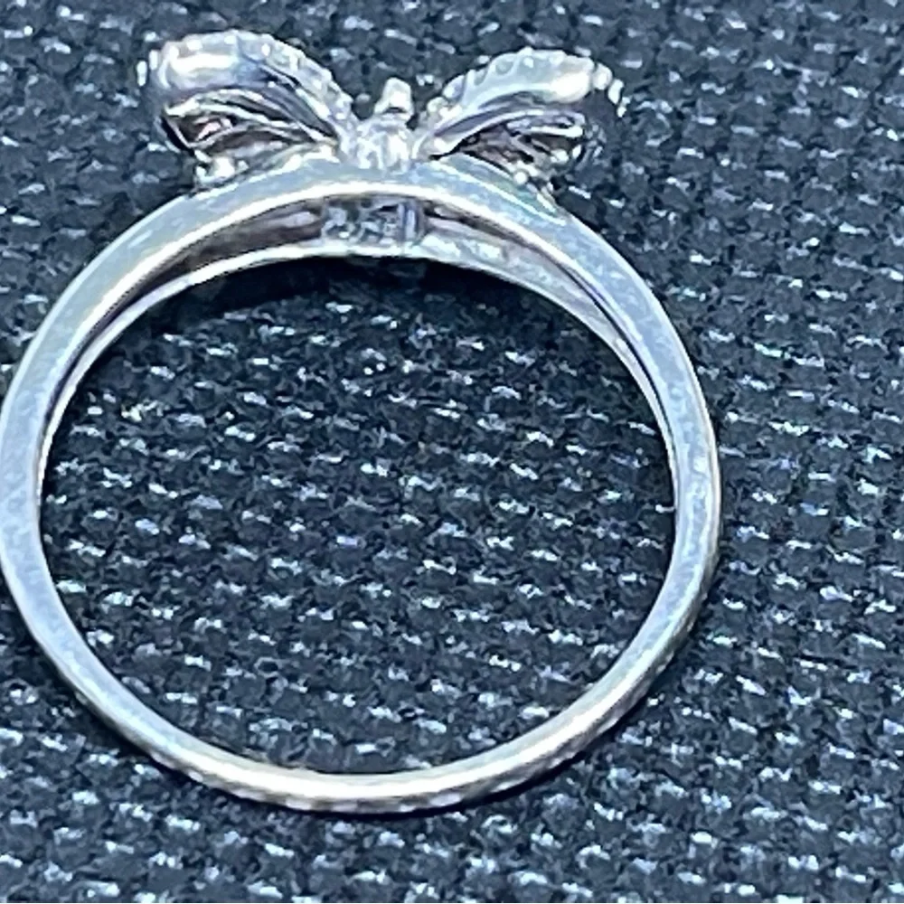 New! 925❣️Real .24 ct Diamonds ❣️ Ring Sz 9 Pave New Gift Box Bag
